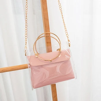 Women Fashion Transparent Bucket Bag Pvc Jelly Small Shoulder Bag Female Chain Crossbody Messenger Bags
Women Fashion Transparent Bucket Bag Pvc Jelly Small Shoulder Bag Female Chain Crossbody Messenger Bags