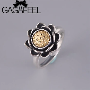 GAGAFEEL Vintage Lotus Flower Ring 925 Sterling Silver Lotus Open Rings Romantic Women Girls Retro Style Lady Jewelry 
GAGAFEEL Vintage Lotus Flower Ring 925 Sterling Silver Lotus Open Rings Romantic Women Girls Retro Style Lady Jewelry