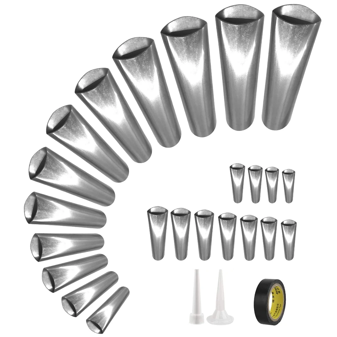 Caulking Kit 14Pcs Caulk Nozzle Applicator Reusable Caulking Finishing Tool Stainless Steel Sealant Caulking Tool Kit
Caulking Kit 14Pcs Caulk Nozzle Applicator Reusable Caulking Finishing Tool Stainless Steel Sealant Caulking Tool Kit