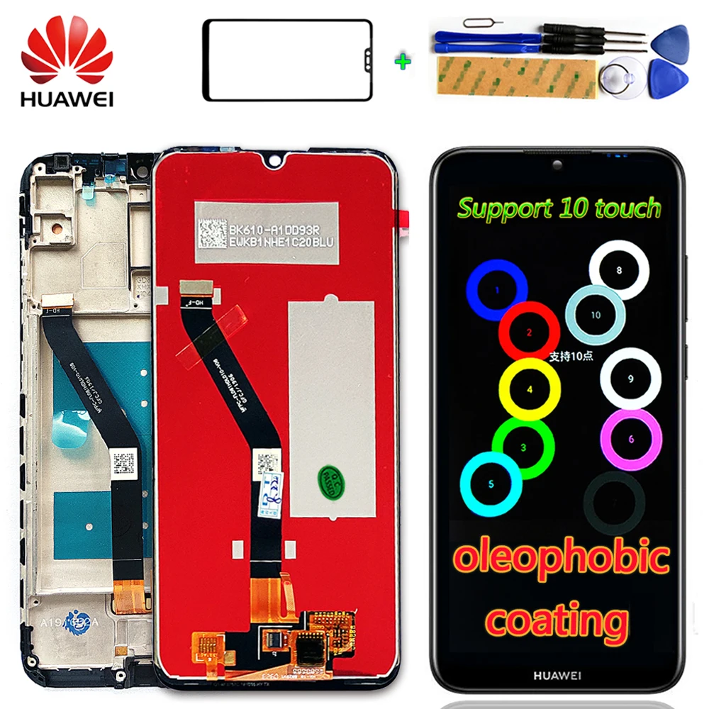 Huawei Y6 2019 / Y6 2019 Prime LCD display 6.09 inch touch screen Digitizer Assembly 10 Multi-Touch Oleophobic Coating frame
Huawei Y6 2019 / Y6 2019 Prime LCD display 6.09 inch touch screen Digitizer Assembly 10 Multi-Touch Oleophobic Coating frame