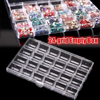 1Pc 24 Grids Clear Plastic Empty Storage Box Rhinestones Crystal Nail Art Decoration Organizer Holder Case Accessories Container
1Pc 24 Grids Clear Plastic Empty Storage Box Rhinestones Crystal Nail Art Decoration Organizer Holder Case Accessories Container