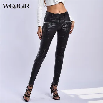 WQJGR Autumn and Winter PU High Waist Pants Women Plus Velvet Full Length Skinny Black Pencil Pants
WQJGR Autumn and Winter PU High Waist Pants Women Plus Velvet Full Length Skinny Black Pencil Pants