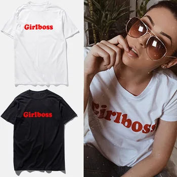 Girl Boss Letter Print T Shirt Women Short Sleeve O Neck Loose Tshirt 2020 Summer Women Tee Shirt Tops Camisetas Mujer 
Girl Boss Letter Print T Shirt Women Short Sleeve O Neck Loose Tshirt 2020 Summer Women Tee Shirt Tops Camisetas Mujer