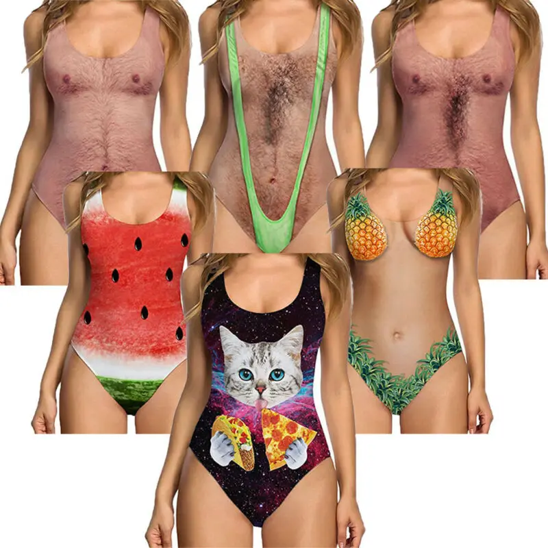 2020 New Sexy Funny Joke Chest Printed Women Swimsuit Bathingsuit Swimwear Beachwear Hot Swimming Costume
2020 New Sexy Funny Joke Chest Printed Women Swimsuit Bathingsuit Swimwear Beachwear Hot Swimming Costume