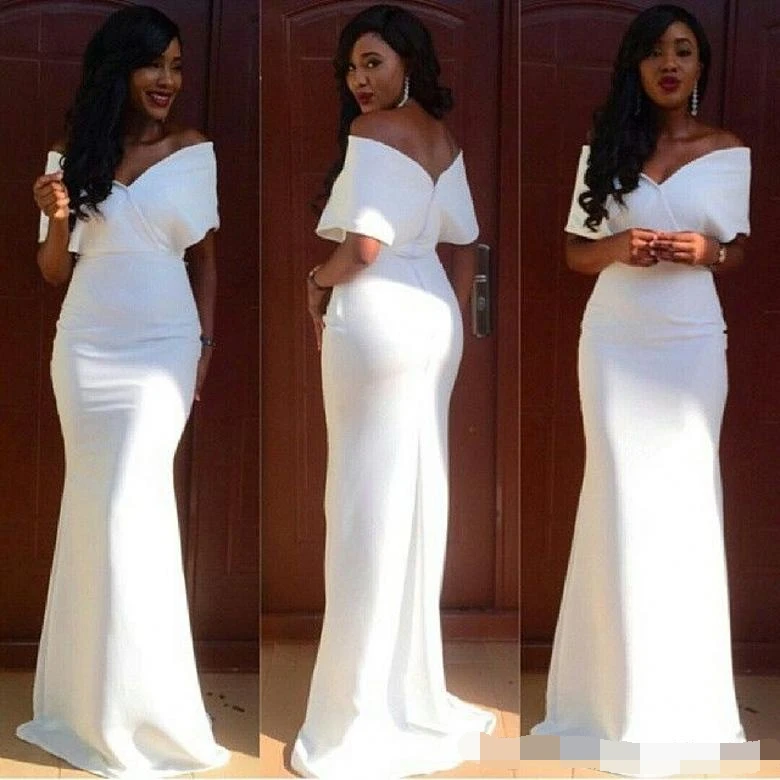 Elegant White Evening Dresses Mermaid Cap Sleeve Floor Length Long Prom Evening dress 2019 Elegant Formal Gown
Elegant White Evening Dresses Mermaid Cap Sleeve Floor Length Long Prom Evening dress 2019 Elegant Formal Gown