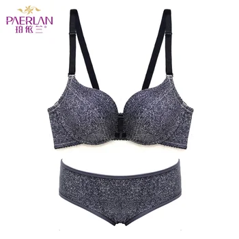 PAERLAN Adjusted 3/4 Cup Push Up Bra Panties Popular Snowflake Cowboy Front Buckle Without Steel Ring Female Bra Set
PAERLAN Adjusted 3/4 Cup Push Up Bra Panties Popular Snowflake Cowboy Front Buckle Without Steel Ring Female Bra Set