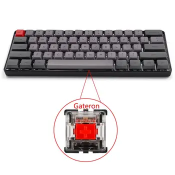 RGB LED Backlit Wired Mechanical Keyboard,Portable Compact Waterproof Mini Gaming Keyboard 61 PBT Keycaps Gateron Switcs
RGB LED Backlit Wired Mechanical Keyboard,Portable Compact Waterproof Mini Gaming Keyboard 61 PBT Keycaps Gateron Switcs
