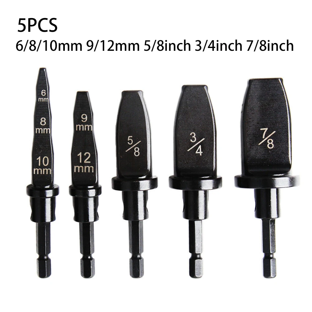 5pcs Tube Pipe Expander Drill Bit Set 6/8/10mm 9/12mm 5/8" 3/4" 7/8" For Air Conditioner Conditioning Swaging Tools
5pcs Tube Pipe Expander Drill Bit Set 6/8/10mm 9/12mm 5/8" 3/4" 7/8" For Air Conditioner Conditioning Swaging Tools