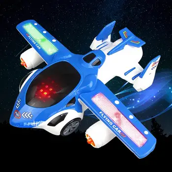 Electric 360 Degree Rotation Plane Deformable Musical LED Light Toy Kids Gift Dynamic music with flashing LED perfect gifts
Electric 360 Degree Rotation Plane Deformable Musical LED Light Toy Kids Gift Dynamic music with flashing LED perfect gifts