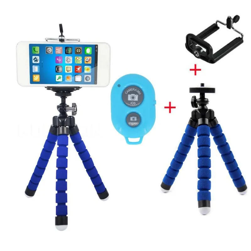 Universal Wireless Bluetooth Self-timer Tripod Flexible Sponge Stand + Clip + Remote Shutter For iPhone SamSung HuaWei Xiaomi
Universal Wireless Bluetooth Self-timer Tripod Flexible Sponge Stand + Clip + Remote Shutter For iPhone SamSung HuaWei Xiaomi