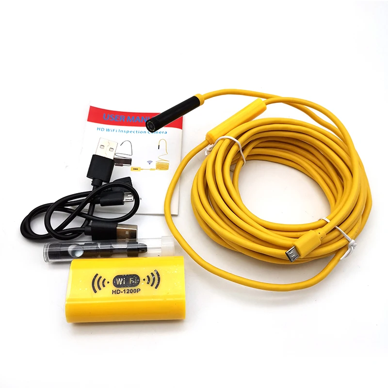 5M Hard Cable 8LED WiFi Endoscope Borescope Inspection HD 1200P Camera IP68
5M Hard Cable 8LED WiFi Endoscope Borescope Inspection HD 1200P Camera IP68