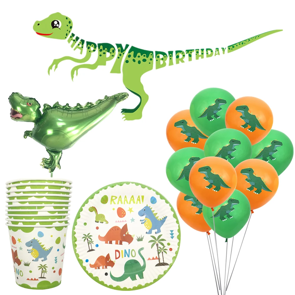 Chicinlife Dinosaur Happy Birthday Banner Dinosaur Balloon Plates Cup Dinosaur Party Decoration Baby shower Birthday Party favor 
Chicinlife Dinosaur Happy Birthday Banner Dinosaur Balloon Plates Cup Dinosaur Party Decoration Baby shower Birthday Party favor
