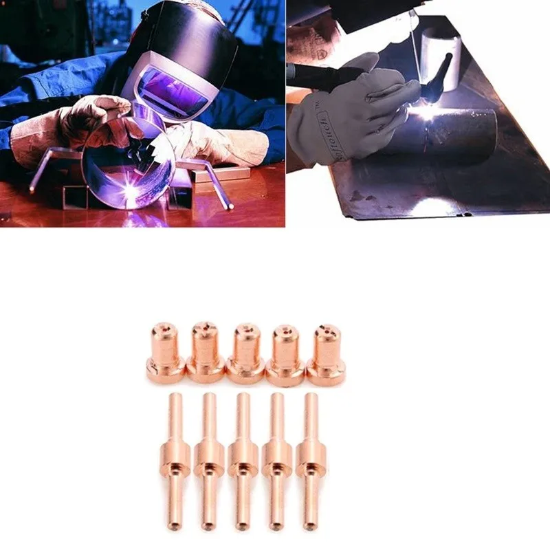 10pcs PT-31 Lengthened Plasma Cutting Consumable Electrode Nozzle Head 40A For PT-31 And LG-40 Cutting Torches 15.9mm Nozzle
10pcs PT-31 Lengthened Plasma Cutting Consumable Electrode Nozzle Head 40A For PT-31 And LG-40 Cutting Torches 15.9mm Nozzle