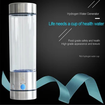 400ML Portable Hydrogen Generator Japanese Titanium Quality Hydrogen-Rich Water Cup Ionizer Maker Pure H2 Rich Hydrogen Bottle
400ML Portable Hydrogen Generator Japanese Titanium Quality Hydrogen-Rich Water Cup Ionizer Maker Pure H2 Rich Hydrogen Bottle