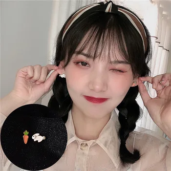 Cute Girl Cute Rabbit Radish Ear Stud Non-symmetrical Students Elegant Earrings Versatile Delicacy Mini Ear Stud Women's 789
Cute Girl Cute Rabbit Radish Ear Stud Non-symmetrical Students Elegant Earrings Versatile Delicacy Mini Ear Stud Women's 789