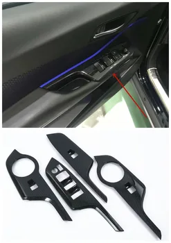 For C-HR CHR 2016 2017 2018 Left/Right Drive Car Interior Window Lift Button Trim Inner Door Armrest Cover Carbon Fiber Style 
For C-HR CHR 2016 2017 2018 Left/Right Drive Car Interior Window Lift Button Trim Inner Door Armrest Cover Carbon Fiber Style