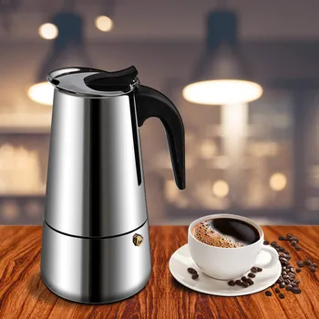 Top Stainless Steel Moka Latte Espresso Portable Coffee Maker Stovetop Filter Coffee Pots Percolator Mocha Cafetera Expreso
Top Stainless Steel Moka Latte Espresso Portable Coffee Maker Stovetop Filter Coffee Pots Percolator Mocha Cafetera Expreso