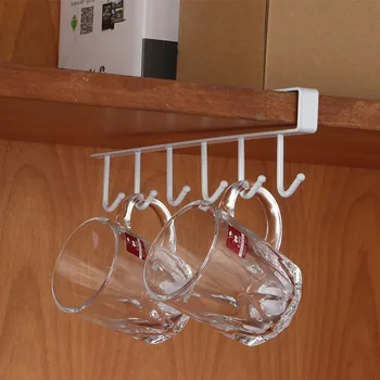 Multifunction Matel Hook Cupboard Mug Holder Shelf Mug Hooks Rack Hanger Coffee Cup Storage Holder for Kitchen Accessories
Multifunction Matel Hook Cupboard Mug Holder Shelf Mug Hooks Rack Hanger Coffee Cup Storage Holder for Kitchen Accessories
