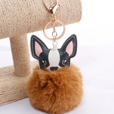Cute Dog pompom keychain Pom Pom Key Chain Fluffy Fur Ball Key Ring Plush Keyring Women Bag Charm Accessories
Cute Dog pompom keychain Pom Pom Key Chain Fluffy Fur Ball Key Ring Plush Keyring Women Bag Charm Accessories