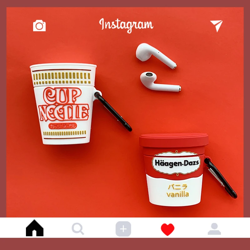 Luxury Brand Ice Cream Instant noodles Silicone Case For Apple Airpods Shockproof Cover For Apple AirPods 2 Earphone Cases
Luxury Brand Ice Cream Instant noodles Silicone Case For Apple Airpods Shockproof Cover For Apple AirPods 2 Earphone Cases