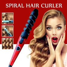 Hair Curler Irons Spiral Curling Wand Fast Heated Ceramic Wand Curling Magic Hair Crimper Iron Corrugation For Hair Styler Tool
Hair Curler Irons Spiral Curling Wand Fast Heated Ceramic Wand Curling Magic Hair Crimper Iron Corrugation For Hair Styler Tool