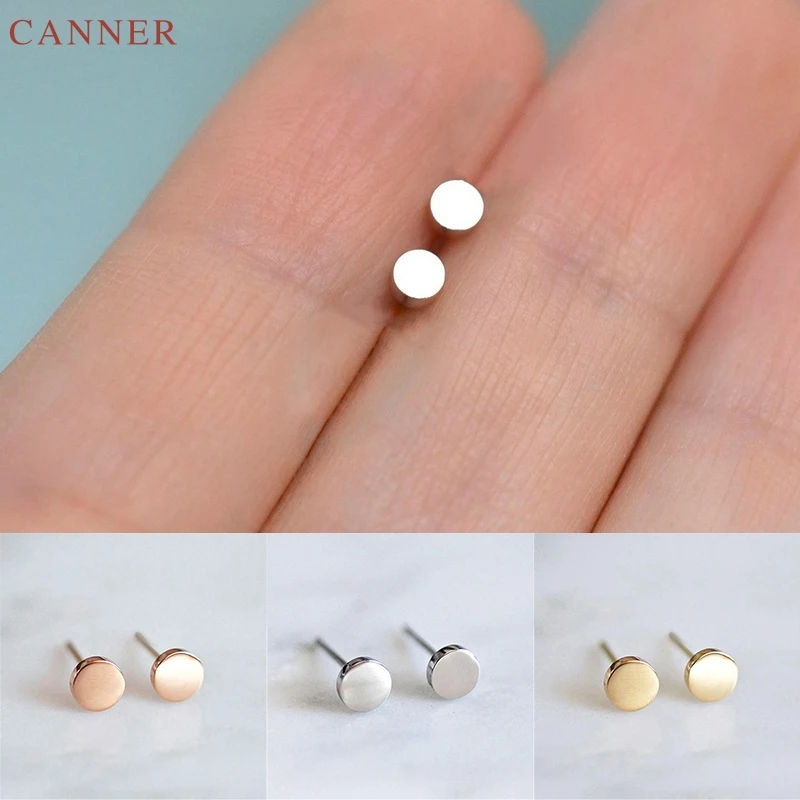 CANNER Geometric Triangle Cross Round Stud Earrings for Women Girls Punk Stainless Steel Earrings Gold Color Heart Earring C40
CANNER Geometric Triangle Cross Round Stud Earrings for Women Girls Punk Stainless Steel Earrings Gold Color Heart Earring C40