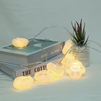 10 LED Cute Cat Claw Shape Decorative String Light Kid's Room Showcase Home F42B
10 LED Cute Cat Claw Shape Decorative String Light Kid's Room Showcase Home F42B