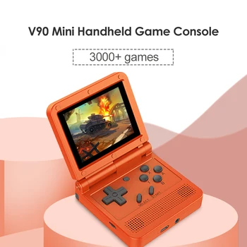 POWKIDDY V90 Mini Handheld Console 3.0'' IPS LCD Retro Flip Handheld Console Rechargeable Portable Pocket Mini Video Game Player
POWKIDDY V90 Mini Handheld Console 3.0'' IPS LCD Retro Flip Handheld Console Rechargeable Portable Pocket Mini Video Game Player