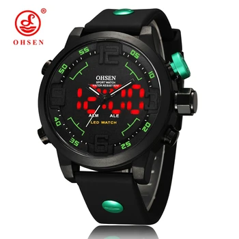 NEW Arrival OHSEN Analog Digital Watch Mens Sport Watch Men LED Electronic Quartz Wrist Watch Waterproof Swimming Military Watch
NEW Arrival OHSEN Analog Digital Watch Mens Sport Watch Men LED Electronic Quartz Wrist Watch Waterproof Swimming Military Watch
