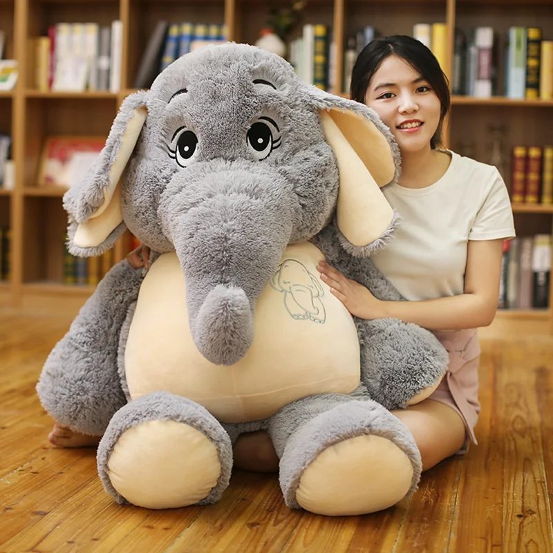 Giant Plush Elephant Toys Grey Stuffed Toy Big flappy Ears Long Plush Slephant Animal Toys For Children Birthday Christmas Gift
Giant Plush Elephant Toys Grey Stuffed Toy Big flappy Ears Long Plush Slephant Animal Toys For Children Birthday Christmas Gift