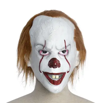 Clown Mask Joker Dress Escape Penny Wise Horror Clown Mask Scary Ghost Cosplay Realistic Latex Props for Halloween Costume Party
Clown Mask Joker Dress Escape Penny Wise Horror Clown Mask Scary Ghost Cosplay Realistic Latex Props for Halloween Costume Party