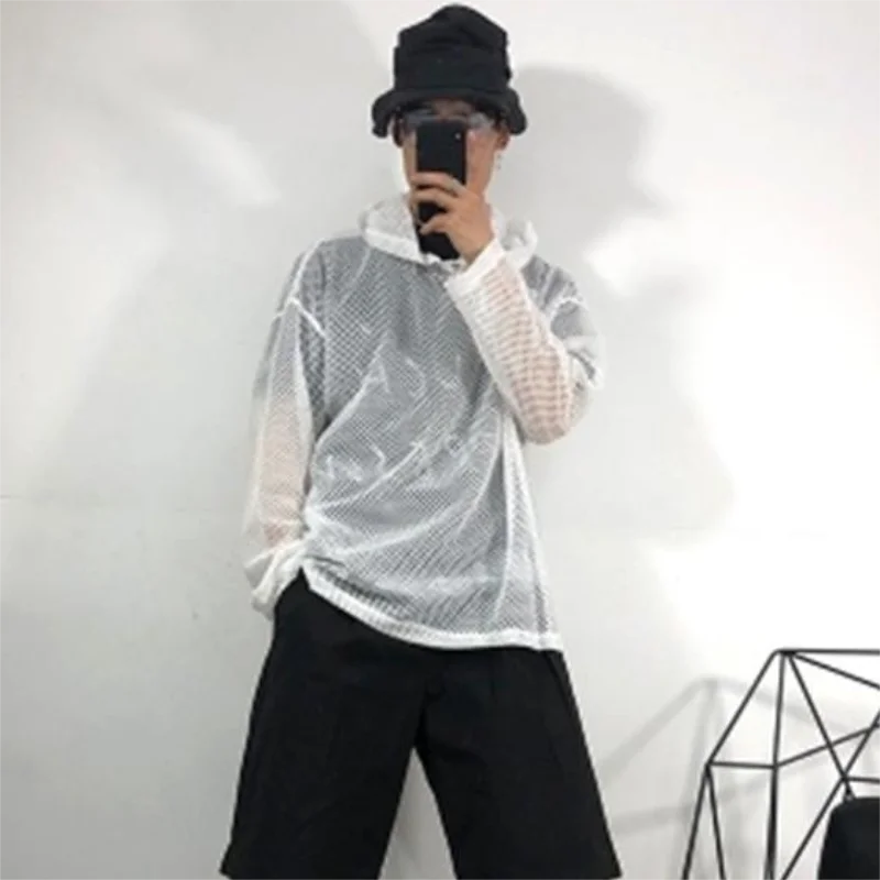 Men's Long Sleeve Hooded T-Shirt Spring/Summer New Mesh Hip Hop Street Neutral Minimalist Casual Loose Large Size T-Shirt
Men's Long Sleeve Hooded T-Shirt Spring/Summer New Mesh Hip Hop Street Neutral Minimalist Casual Loose Large Size T-Shirt