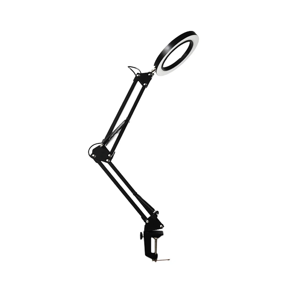 360° Rotated 8X Magnifying Glass Desk Lamp Magnifier 64Pcs Chip LED Light with Three Modes USB Power Supply Welding Assistant
360° Rotated 8X Magnifying Glass Desk Lamp Magnifier 64Pcs Chip LED Light with Three Modes USB Power Supply Welding Assistant