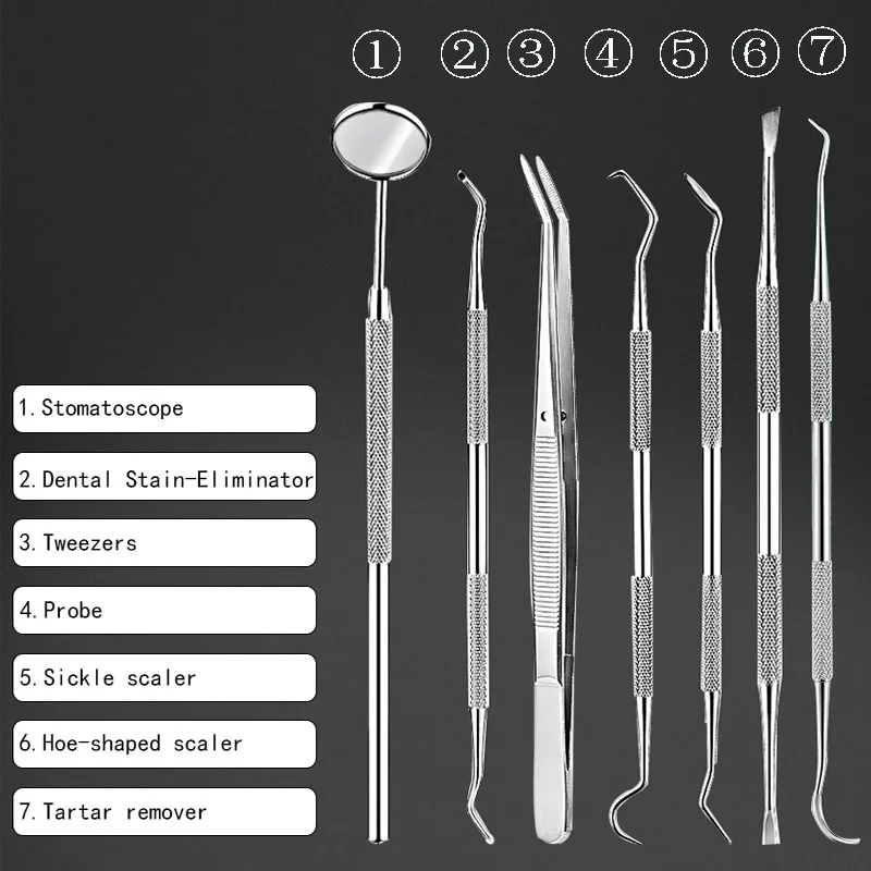 6 Pack Teeth Cleaning Tools Stainless Steel Dental Scraper Tooth Pick Hygiene Set Mouth Mirror Dentist Kit Family Oral Care Tool
6 Pack Teeth Cleaning Tools Stainless Steel Dental Scraper Tooth Pick Hygiene Set Mouth Mirror Dentist Kit Family Oral Care Tool