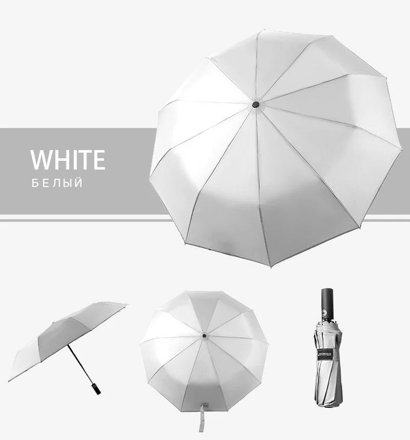 Generic Automatic Windproof Umbrella For Men 10 Ribs Large Size Jumia