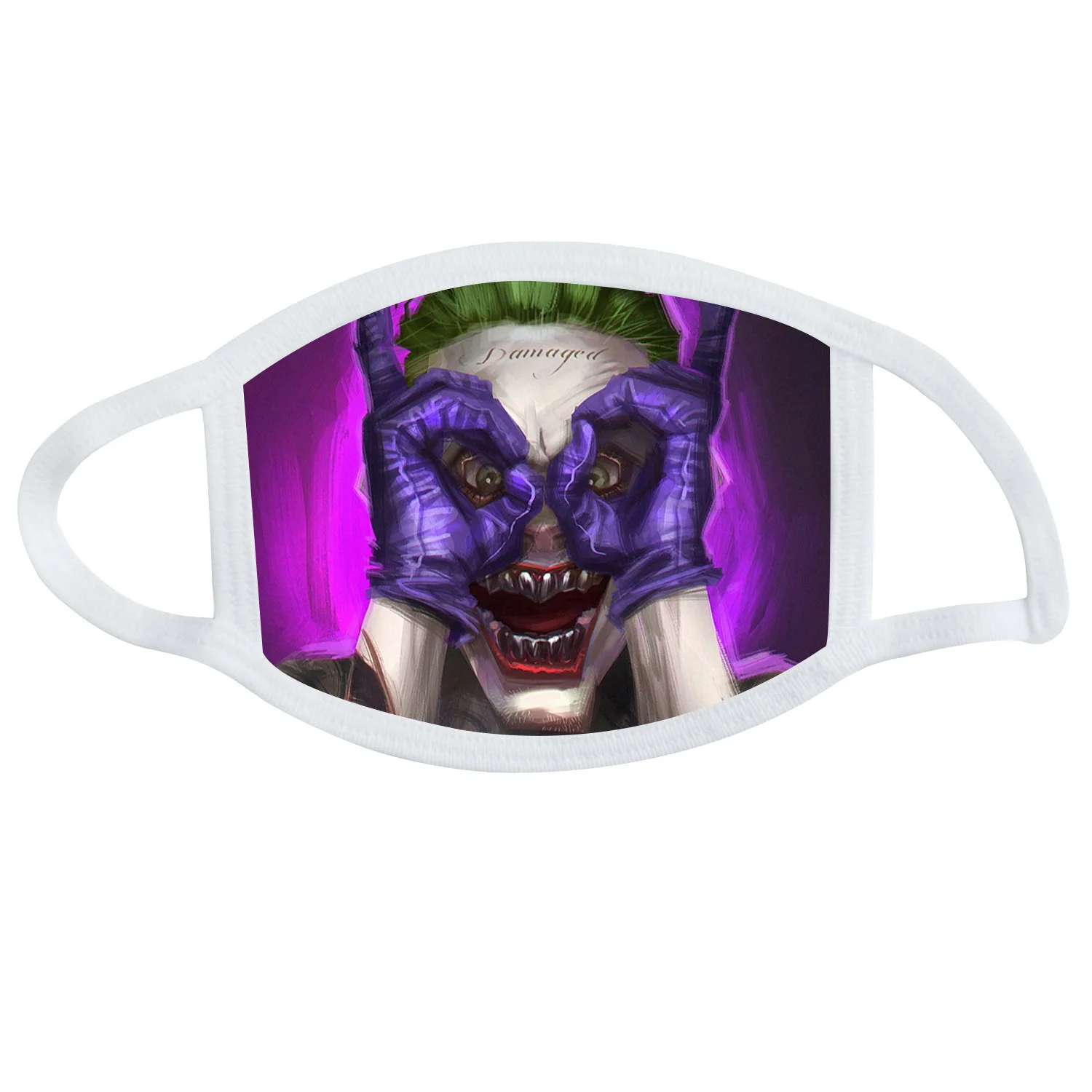 Joker Peripheral DC Clown Masks Anti-Car Exhaust Hanging Ear Masks Dust Cloth Fabric Masks
Joker Peripheral DC Clown Masks Anti-Car Exhaust Hanging Ear Masks Dust Cloth Fabric Masks