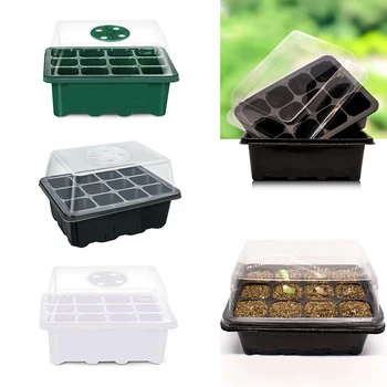 Hot Plastic Nursery Pots Planting Seed Tray Kit Plant Germination Box with Dome and Base Garden Grow Box Gardening Supplies
Hot Plastic Nursery Pots Planting Seed Tray Kit Plant Germination Box with Dome and Base Garden Grow Box Gardening Supplies