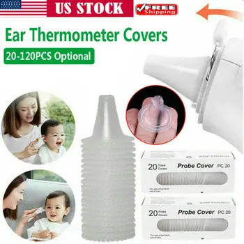 New Fashion Disposable Ear Thermometer Probe Covers Refill Lens Filters Protective Cap 120pc
New Fashion Disposable Ear Thermometer Probe Covers Refill Lens Filters Protective Cap 120pc