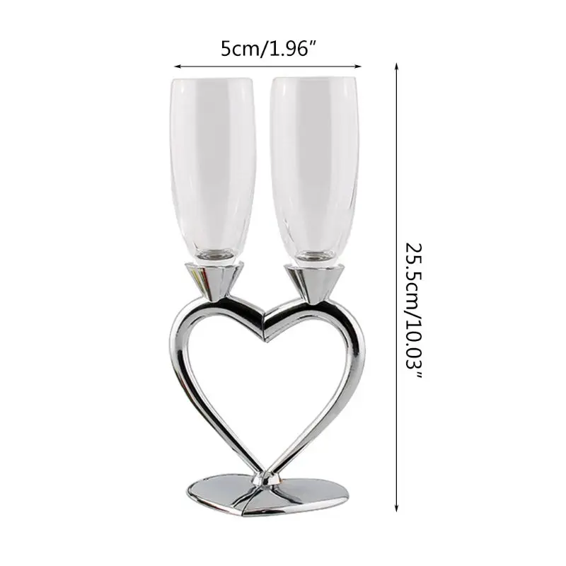 Champagne Toasting Flutes Wedding Accessories, Linked Love, Set of 2,Silver
Champagne Toasting Flutes Wedding Accessories, Linked Love, Set of 2,Silver