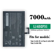 

Applicable Leno Vo Tab 2 X30M X30F A10-70F / L14D2P31 Tablet Battery