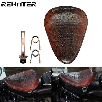 Motorcycle Crocodile Solo Driver Seat w/ Spring Bracket Mount Kit For Harley Sportster XL Bobber Chopper Dyna Touring Road Glide
Motorcycle Crocodile Solo Driver Seat w/ Spring Bracket Mount Kit For Harley Sportster XL Bobber Chopper Dyna Touring Road Glide