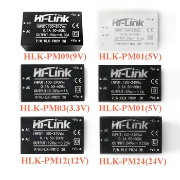 HLK-PM01 HLK-PM03 HLK-PM09 HLK-PM12 HLK-PM24 AC-DC 220V to 3.3V/5V/9V/12V/24V AC DC Mini Step Down Buck Power Supply Module