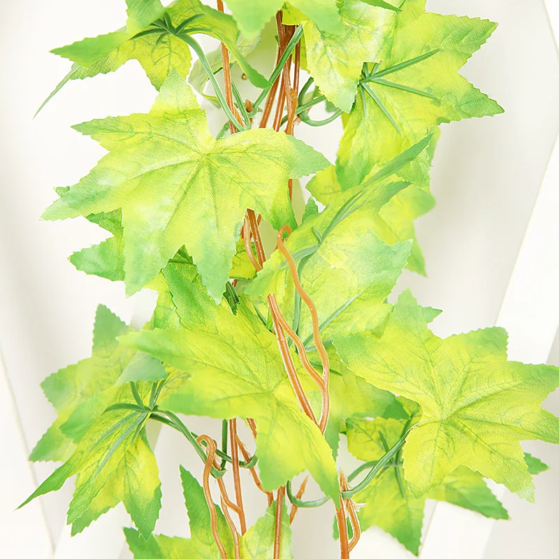 Simulation maple leaf vine Room decoration Ceiling red maple wholesale artificial hanging plants vertical garden faux plants
Simulation maple leaf vine Room decoration Ceiling red maple wholesale artificial hanging plants vertical garden faux plants