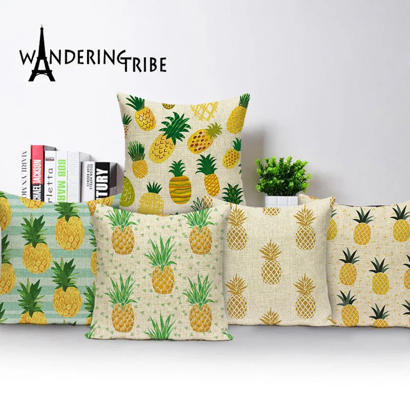 Tropical Pineapple Decoration Home Pillowcase Fruit Cushion Cover Pineapple Tree Linen Pillow Case 45 * 45 Custom Cushion Cases
Tropical Pineapple Decoration Home Pillowcase Fruit Cushion Cover Pineapple Tree Linen Pillow Case 45 * 45 Custom Cushion Cases