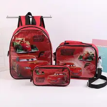 Kids Schoolbag For Kindergarten Disney 95 Car Spider-Man Boys Cartoon Schoolbag Cute Baby Backpack 3 pcs/sets