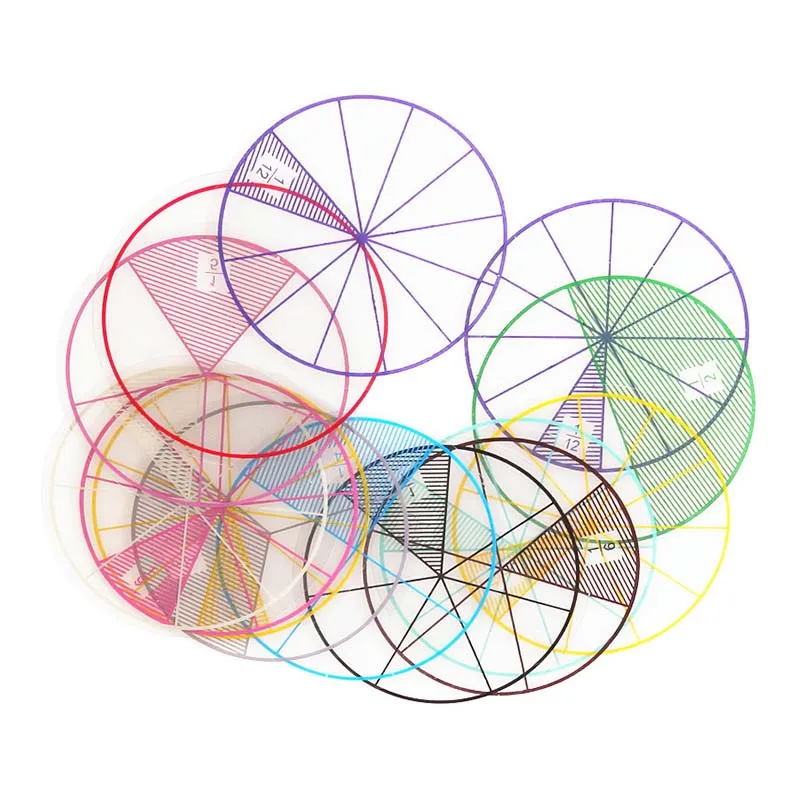 12Pcs Kids Math Fraction Teaching Tool Diam 8CM Multicolor Plastic Primary School Children Fraction Mathematics Teaching Gift
12Pcs Kids Math Fraction Teaching Tool Diam 8CM Multicolor Plastic Primary School Children Fraction Mathematics Teaching Gift