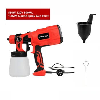 1.8MM Nozzle Spray Gun Paint 550W 220V 800ML High Power Disinfection Spray Guns Home Electric Paint Sprayer Easy Spraying Clean 
1.8MM Nozzle Spray Gun Paint 550W 220V 800ML High Power Disinfection Spray Guns Home Electric Paint Sprayer Easy Spraying Clean