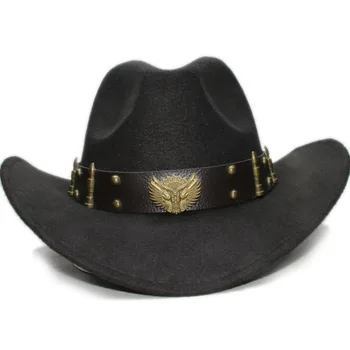 Retro Two Guns Leather Band Parent-child Unisex Adult / Kid Wool Wide Brim Cowboy Western Hat Cowgirl Bowler Cap (57cm/54cm
Retro Two Guns Leather Band Parent-child Unisex Adult / Kid Wool Wide Brim Cowboy Western Hat Cowgirl Bowler Cap (57cm/54cm