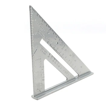 7 Inch Aluminum Alloy Measuring Ruler Gauges Speed Tri-Square Roofing Angle Protractor Woodworking Measuring Tools for Carpenter
7 Inch Aluminum Alloy Measuring Ruler Gauges Speed Tri-Square Roofing Angle Protractor Woodworking Measuring Tools for Carpenter