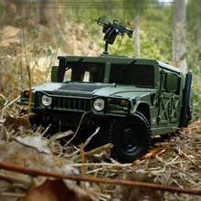 

1:18 Scale Model Simulation Hummer Battlefield Vehicle Toy Warrior Jeep Off-Road Vehicle Car Military Alloy SUV Collection